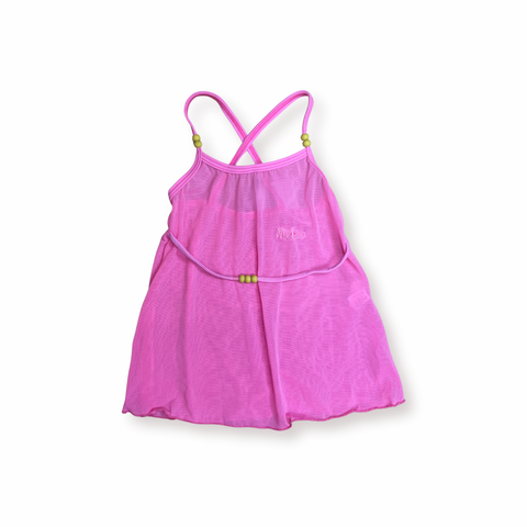 Mohao Mesh Cover Up Fuschia