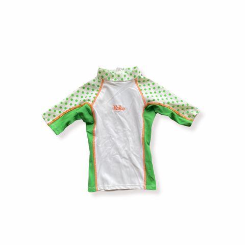 Mohao Luna Collection Green Short Sleeve Rash Guard