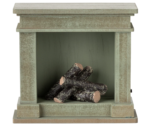 Maileg Fireplace Miniature Dusty Green