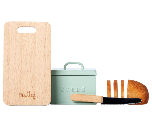 Maileg Bread Box w/utensils