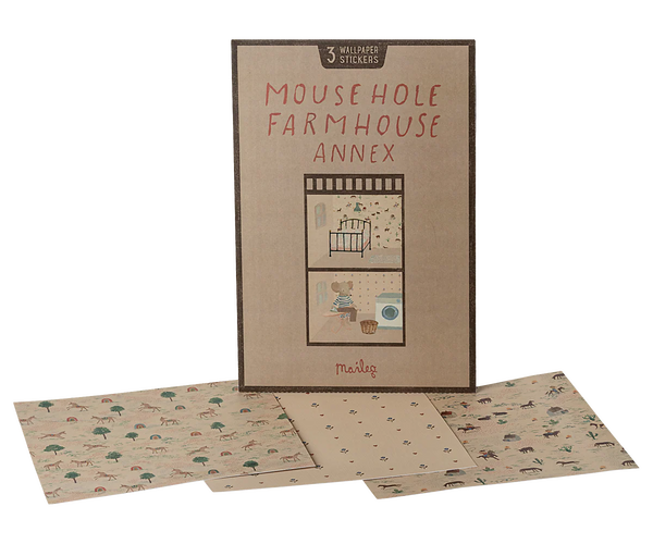 Maileg Wallpaper Mouse Hole Farmhouse-Annex