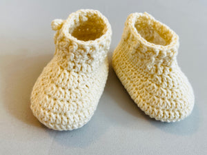 Ecru Baby Bootie