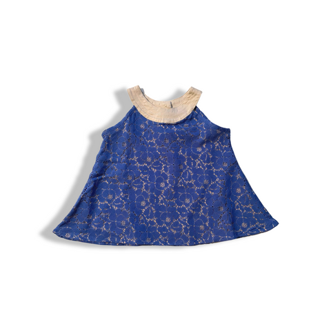 Giupure Collection Periwinkle Flair Girl Top